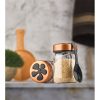 IRIS Formo üveg fűszertartó 190ml, fekete vagy fehér színű HN-1223