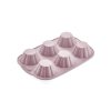IRIS MIX szilikon muffin sütőforma 6 darabhoz, szürke, fekete vagy piros színű SL-3207