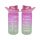 IRIS színátmenetes üveg kulacs 500ml, rózsaszín 111808-161