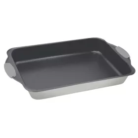  Berlinger Haus BH/7649 szatén szürke 40 cm, mély hosszúkás sütőtepsi szilikon fogóval