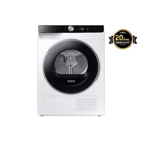 Samsung DV90T6240LK/S6 fehér, 9 kg, hőszivattyús, szárítógép