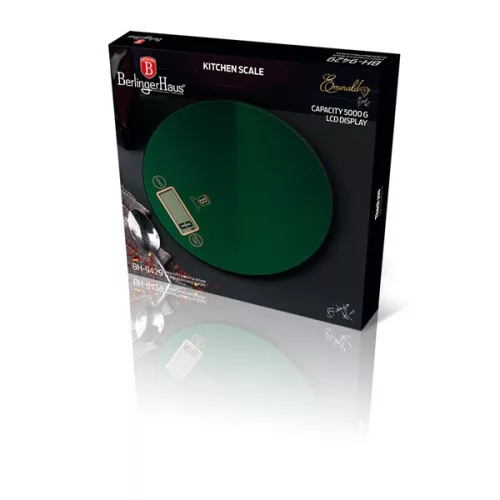 Berlinger Haus BH/9429 smaragdzöld konyhai mérleg
