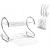 TOO KT-581 Kétszintes MINI fém konyhai edényszárító 25x36x36cm