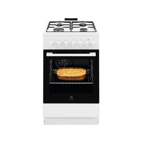 Electrolux LKK520032W fehér, szabadonálló, gáz, kombinált, főzőzóna: 4, sütő:57L, grill, tűzhely