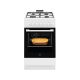 Electrolux LKK520032W fehér, szabadonálló, gáz, kombinált, főzőzóna: 4, sütő:57L, grill, tűzhely