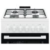 Electrolux LKK520032W fehér, szabadonálló, gáz, kombinált, főzőzóna: 4, sütő:57L, grill, tűzhely