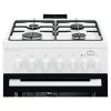 Electrolux LKK560011W fehér, szabadonálló, gáz, kombinált, főzőzóna: 4, sütő:58L, grill, tűzhely