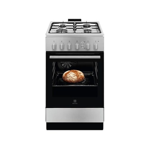 Electrolux LKG504011X Inox, szabadonálló, gáz, főzőzóna: 4, sütő:57L, grill, tűzhely