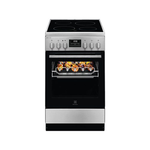 Electrolux LKR540267X inox, szabadonálló, kerámialapos, elektromos, főzőzóna: 4, sütő:57L, grill, tűzhely