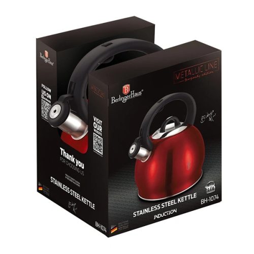 Berlinger Haus BH/1074NO-2 Metallic Line Burgundy Edition 3 L teáskanna