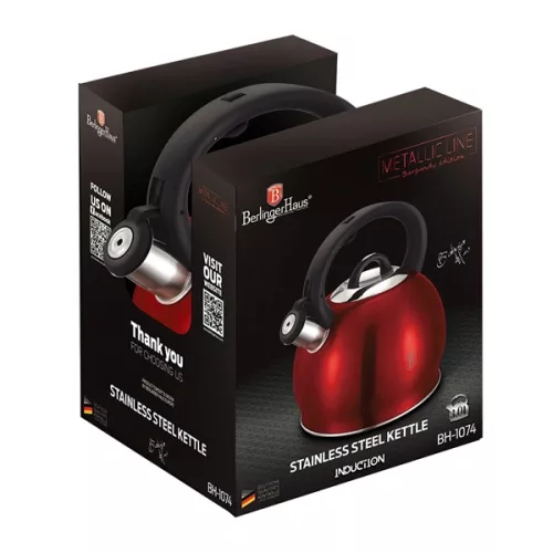 Berlinger Haus BH/1074NO-2 Metallic Line Burgundy Edition 3 L teáskanna