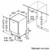 Bosch SPV4HMX10E inox, programok száma: 6, keskeny beépíthető, 10 terítékes mosogatógép 