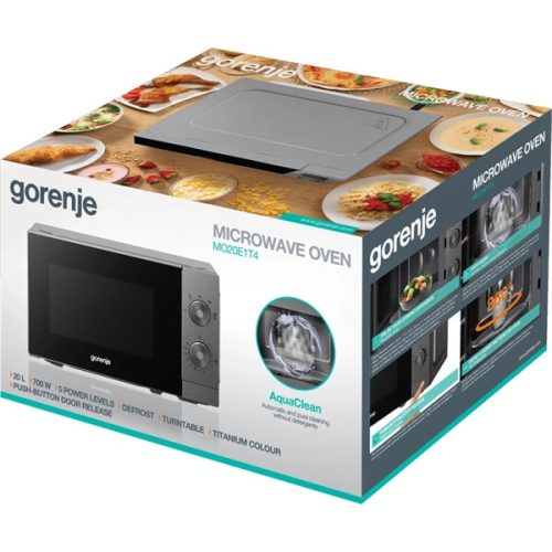 Gorenje MO20E1T4 700W 20L szürke mikrohullámú sütő