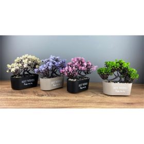   IRIS E5830 BEST WISHES dekoráció művirággal dézsában 20x18cm