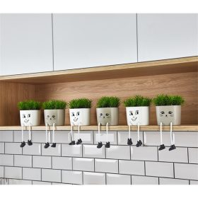   IRIS E5705 láblógató dekoráció művirággal cserépben 10x20cm