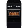Electrolux LKR564275K fekete, szabadonálló, gáz, kombinált, főzőzóna: 4, sütő:57L, grill, tűzhely