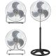 TOO FANS-45-400-B-3IN1 TYPHOON padló ventilátor multifunkciós 45cm