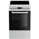 Beko FSM57300GW fehér, szabadonálló, kerámialapos, elektromos, főzőzóna: 4, sütő:55L, grill, tűzhely