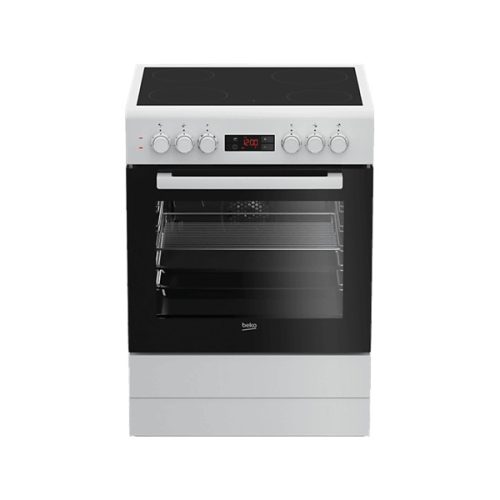 Beko FSM67300GWS fehér, szabadonálló, kerámialapos, elektromos, főzőzóna: 4, sütő:72L, grill, tűzhely