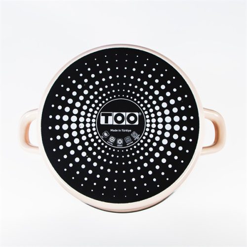 TOO LINE ROSE 3,65 literes, 22cm átmérő, 11cm magasságú lábas (fazék) üveg fedővel