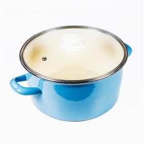   TOO LINE BLUE 2 literes, 18cm átmérő, 9cm magasságú lábas (fazék) üveg fedővel