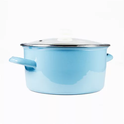 TOO LINE BLUE 2,9 literes, 20cm átmérő, 10cm magasságú lábas (fazék) üveg fedővel