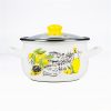 TOO BELLY OLIVE 3,8 literes, 20cm átmérő, 13cm magasságú lábas (fazék) üveg fedővel