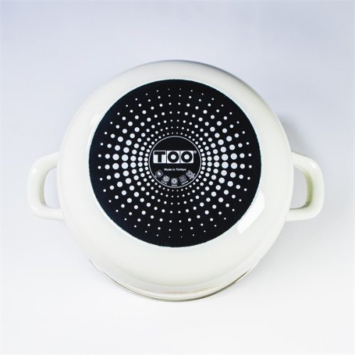 TOO BELLY OLIVE 3,8 literes, 20cm átmérő, 13cm magasságú lábas (fazék) üveg fedővel