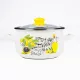 TOO BELLY OLIVE 4,8 literes, 22cm átmérő, 14cm magasságú lábas (fazék) üveg fedővel
