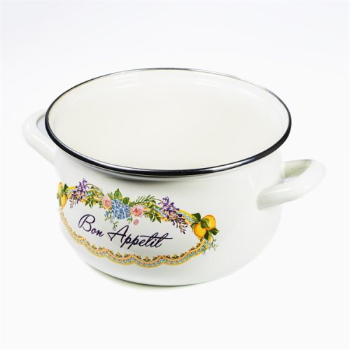 TOO BELLY BON APPETIT 2,1 literes, 16cm átmérő, 11cm magasságú lábas (fazék) üveg fedővel