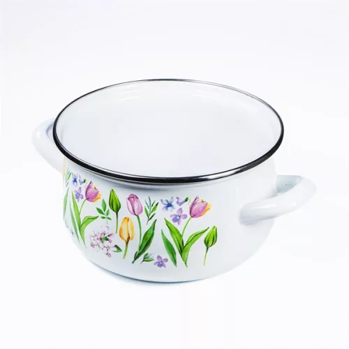 TOO BELLY TULIP 3,8 literes, 20cm átmérő, 13cm magasságú lábas (fazék) üveg fedővel