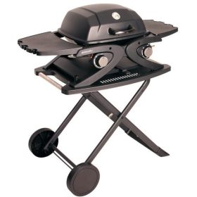   Riwall RGG 20 Compact SET4,2 kW, 2 gázégővel és összecsukható asztallal gázüzemű mobil grillsütő