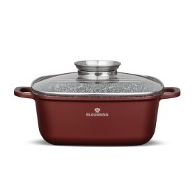   Blaumann BL-4092 4,4L Cerastone Collection 24 cm-es négyzet alakú edény fedővel