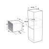 Gorenje BCM4058B beépíthető sütő és mikró kombi