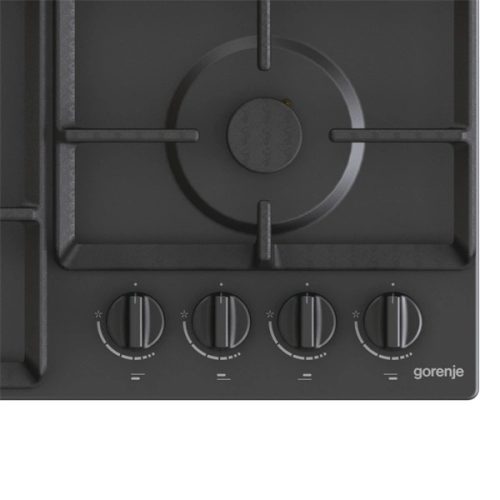 Gorenje GW641BFB fekete, beépíthető, gáz, főzőzóna: 3 +1 wok égőfej, beépíthető méret: 56cm, főzőlap
