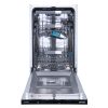 Gorenje GV583C10 fehér, programok száma: 5, keskeny beépíthető, 10 terítékes mosogatógép 