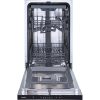 Gorenje GV520E10 fekete, programok száma: 5, keskeny beépíthető, 11 terítékes mosogatógép 