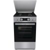 Gorenje GK5C42SH-B Inox, szabadonálló, gáz, kombinált, főzőzóna: 4, sütő:70L, grill, tűzhely