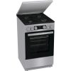 Gorenje GK5C42SH-B Inox, szabadonálló, gáz, kombinált, főzőzóna: 4, sütő:70L, grill, tűzhely