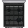 Gorenje GK5C42SJ szürke, szabadonálló, gáz, kombinált, főzőzóna: 4, sütő:62L, grill, tűzhely
