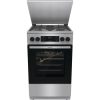 Gorenje GKS5C71XF Inox, szabadonálló, gáz, kombinált, főzőzóna: 4, sütő:70L, grill, tűzhely