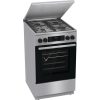Gorenje GKS5C71XF Inox, szabadonálló, gáz, kombinált, főzőzóna: 4, sütő:70L, grill, tűzhely