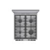 Gorenje GKS5C71XF Inox, szabadonálló, gáz, kombinált, főzőzóna: 4, sütő:70L, grill, tűzhely