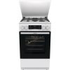 Gorenje GKS5C72WF fehér, szabadonálló, gáz, kombinált, főzőzóna: 4, sütő:70L, grill, tűzhely