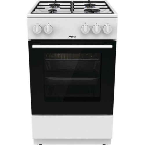 MORA P2241A1W fehér, szabadonálló, gáz, főzőzóna: 4, sütő:70L, tűzhely