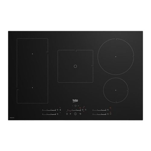 Beko HII85770UFT fekete, beépíthető, indukciós, főzőzóna: 5, beépíthető méret: 75cm, főzőlap
