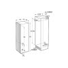 Gorenje NRKI517E62WF fehér, alulfagyasztós, beépíthető, Hűtő:176L, Fagyasztó:76L, No frost hűtőszekrény