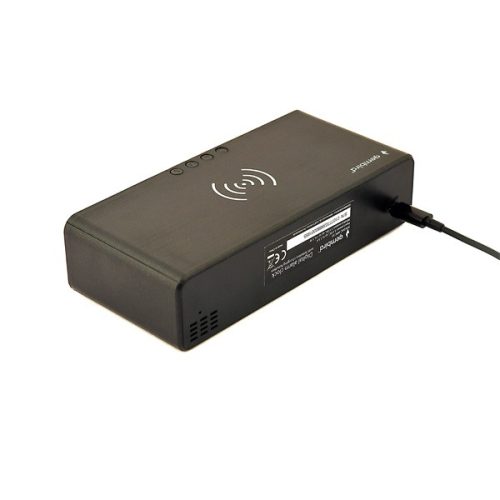 Gembird DAC-WPC-01 vezeték nélküli fekete digitális ébresztőóra