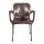 IRIS GF-700BR Paris barna kerti műanyag szék fém lábakkal 60x50x80cm