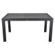 IRIS GF-210A ECO antracit műanyag kerti asztal rattan 90x150cm